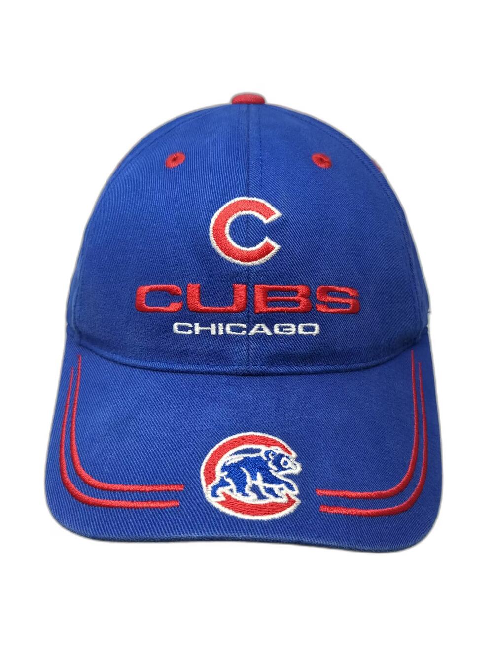 Chicago Cubs MLB TEI Baseball Cap Blue Red One Size OSFA Hat Embroidered Logo